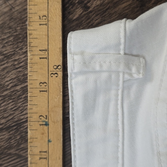 DEMOCRACY White Casual Jeans Pants Sz 6P Petite Cropped Ankle Capri - Picture 6 of 6